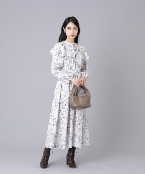 JILL by JILL STUART(ジル バイ ジル スチュアート)/ヴィンテージライクプリントケープワンピース/img10