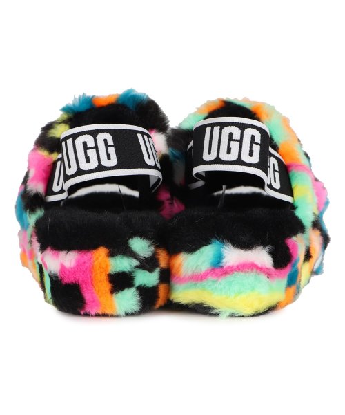 UGG(UGG)/UGG アグ サンダル ストラップサンダル フラッフ イヤー スライド チェックス レディース ファー FLUFF YEAH SLIDE CHECKS マルチ /img04