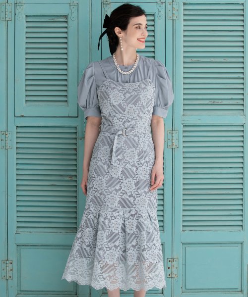 DRESS+(ドレス プラス)/ブラウス ジャンパースカート セット 結婚式 ドレス マーメイド/img06