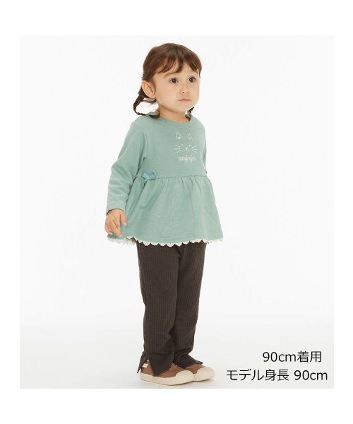 子供服】 moujonjon (ムージョンジョン) うさぎ・ねこ刺繍チュニック長袖Tシャツ 80cm~140cm M66805(504853884) | ムージョンジョン(moujonjon) - MAGASEEK 子供服】 moujonjon (ムージョンジョン) うさぎ・ねこ刺繍チュニック長袖Tシャツ 80cm~140cm M66805(504853884) | ムージョンジョン(moujonjon) - MAGASEEK