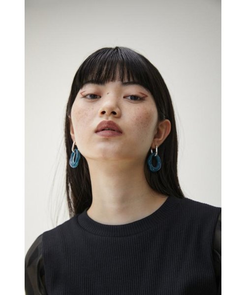 AZUL by moussy(アズールバイマウジー)/2WAY COLOR ACRYL RING EARRINGS/img15
