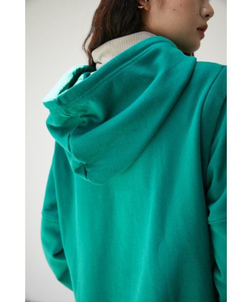 AZUL by moussy(アズールバイマウジー)/REMOVABLE SLEEVE SHORT HOODIE/img08