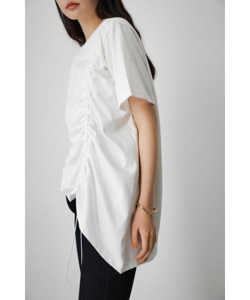 AZUL by moussy(アズールバイマウジー)/DRAWSTRING HALF SLEEVE TEE/img01