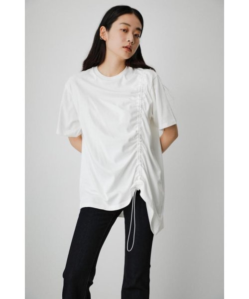 AZUL by moussy(アズールバイマウジー)/DRAWSTRING HALF SLEEVE TEE/img02