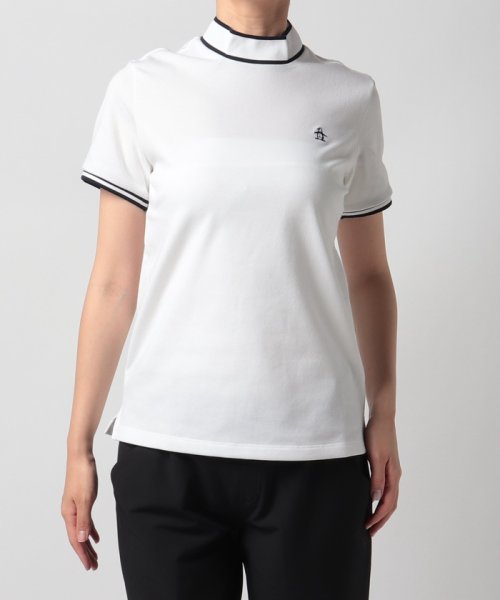 Munsingwear(マンシングウェア)/『STANDARD』SUNSCREENスムースガゼット付きモックネック半袖シャツ/img18