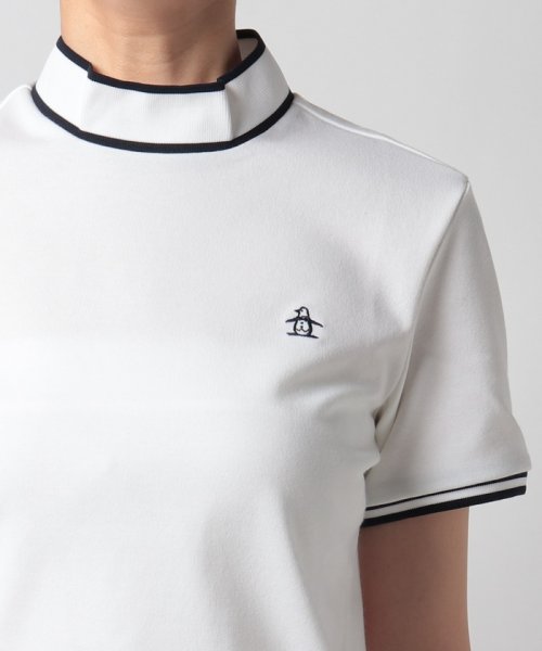 Munsingwear(マンシングウェア)/『STANDARD』SUNSCREENスムースガゼット付きモックネック半袖シャツ/img21