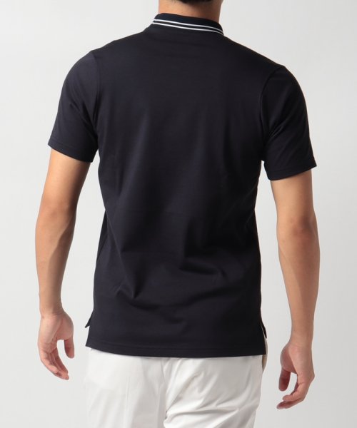 Munsingwear(マンシングウェア)/『STANDARD』SUNSCREENスムースガゼット付きモックネック半袖シャツ/img02