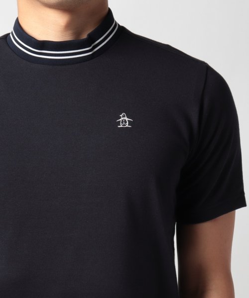 Munsingwear(マンシングウェア)/『STANDARD』SUNSCREENスムースガゼット付きモックネック半袖シャツ/img03