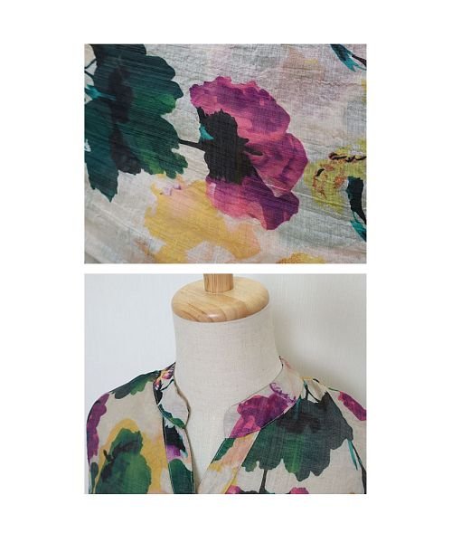 Sawa a la mode(サワアラモード)/クローゼットを彩る水彩花のシャツブラウス/img22