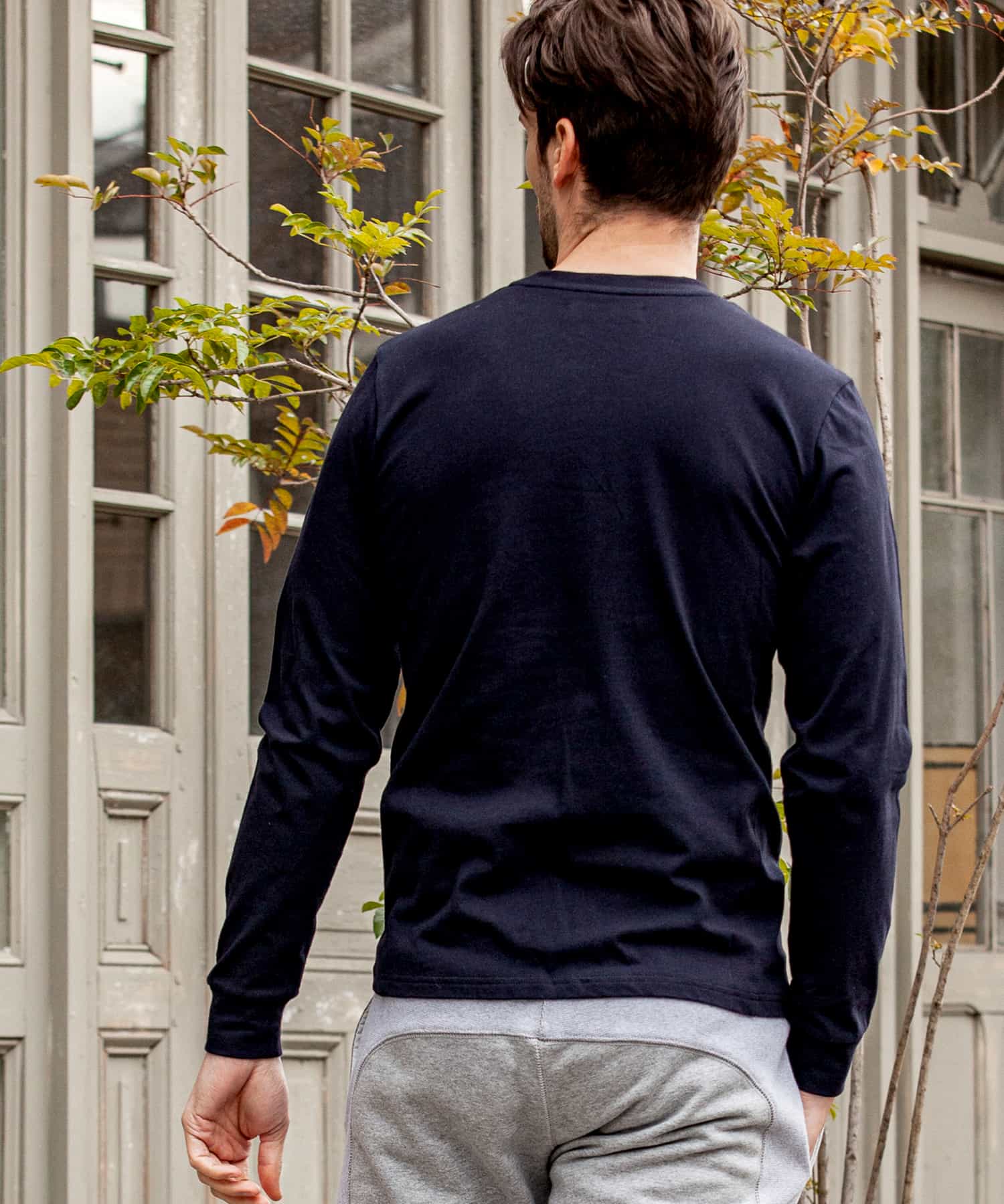 1+1=3ラインストーンロゴ長袖Tシャツ(504856064)｜HANKYU MEN'S / 阪急