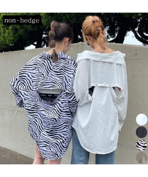 non-hedge(ノンヘッジ)/バックボタンシャツ/img01