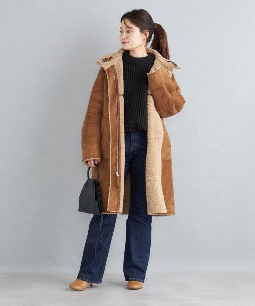 フェイクムートン リバーシブル スタンドカラー ミディコート◇(504856294) | シップス ウィメン(SHIPS WOMEN) - MAGASEEK フェイクムートン リバーシブル スタンドカラー ミディコート◇(504856294) | シップス ウィメン(SHIPS WOMEN) - MAGASEEK