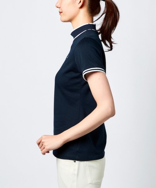 Munsingwear(マンシングウェア)/『STANDARD』SUNSCREENスムースガゼット付きモックネック半袖シャツ/img13