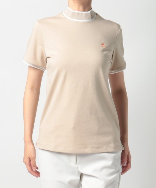 Munsingwear(マンシングウェア)/『STANDARD』SUNSCREENスムースガゼット付きモックネック半袖シャツ/img15