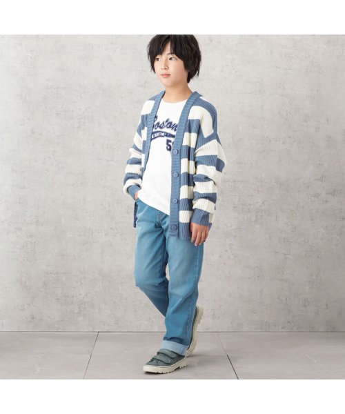 MAC HOUSE(kid's)(マックハウス（キッズ）)/NAVY ネイビー Vネックカーデアンサンブル MH627－802/img04