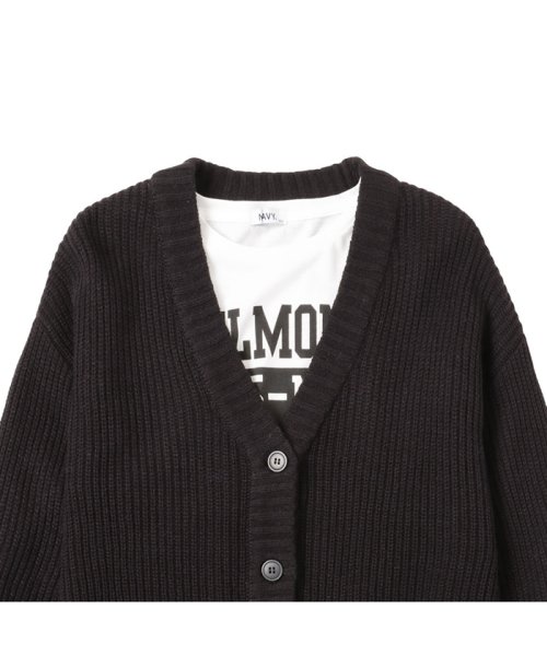 MAC HOUSE(kid's)(マックハウス（キッズ）)/NAVY ネイビー Vネックカーデアンサンブル MH627－802/img12