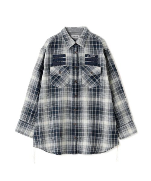 AVIREX(AVIREX)/《REBUILD COLLECTION》INDIGO CHECK SHIRT/ インディゴチェックシャツ/img02