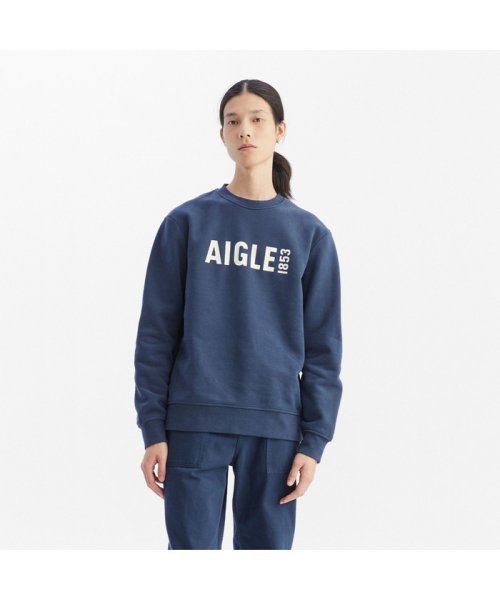 ＡＩＧＬＥ MEN(エーグル　メンズ)/ロゴプリントクルーネックスウェットシャツ/img05