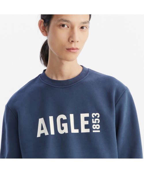 ＡＩＧＬＥ MEN(エーグル　メンズ)/ロゴプリントクルーネックスウェットシャツ/img08