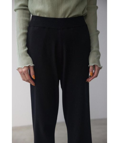 BLACK BY MOUSSY(ブラックバイマウジー)/washable knit pants/img05