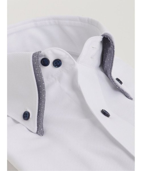 TAKA-Q(タカキュー)/形態安定 吸水速乾 スタンダードフィット 2枚衿ドゥエ 長袖 シャツ メンズ ワイシャツ ビジネス yシャツ 速乾 ノーアイロン 形態安定/img01