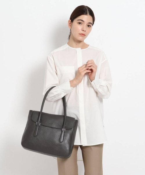 【ピアーチェ】レザーハンドバッグ L 本革 A4サイズ ビジネスバッグ 