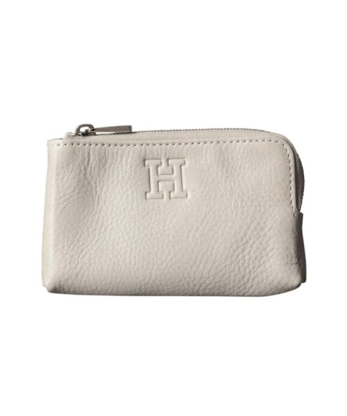 【アクセサリー】ポーチ（キーリング付き） レザー コンパクト カードケース キーケース 本革 キーリング付き