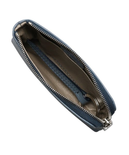 【アクセサリー】ポーチ（キーリング付き） レザー コンパクト カードケース キーケース 本革 キーリング付き