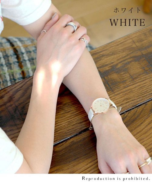 nattito(ナティート)/【メーカー直営店】腕時計 レディース リュース 薄くて 軽い 見やすい シンプル スリム フィールドワーク ASS156/img06
