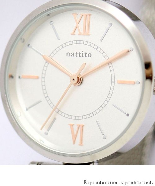 nattito(ナティート)/【メーカー直営店】腕時計 レディース エリザ メッシュベルト シンプル オフィス フィールドワーク GY035/img11