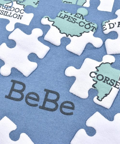 BeBe(ベベ)/フランス マップ ジグソーパズル プリント Tシャツ (80~140cm)/img07