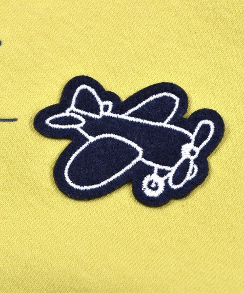 BeBe(ベベ)/ベアフライス 飛行機 パッチ 付 ロゴ プリント Tシャツ ベビー (80~90/img11