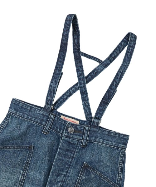 デニムダンガリー DENIM DUNGAREE 8ozデニム サスペンダー パン 