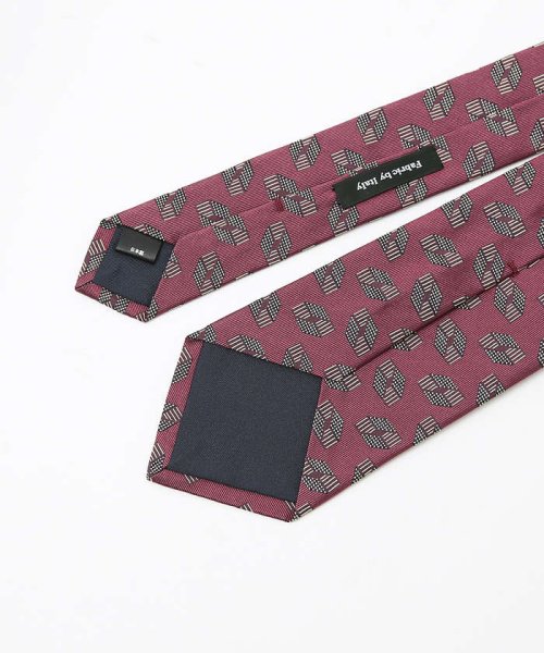 ABAHOUSE(ABAHOUSE)/【IMPORT FABRIC TIE】シルク ジオメトリック小紋 ネクタイ/img04