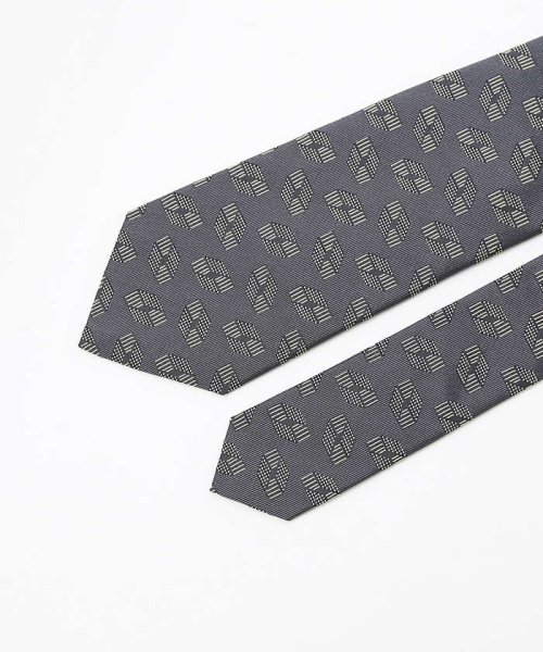 ABAHOUSE(ABAHOUSE)/【IMPORT FABRIC TIE】シルク ジオメトリック小紋 ネクタイ/img09