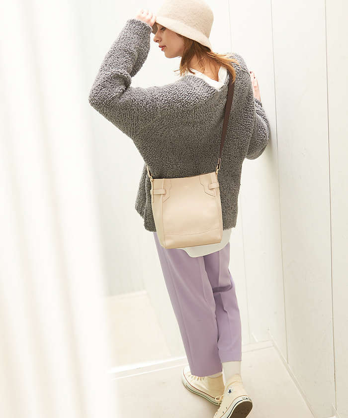 Benel/レザーバケットTAPEショルダーBAG(504868406)|阪急百貨店公式 Benel/レザーバケットTAPEショルダーBAG(504868406)|阪急百貨店公式