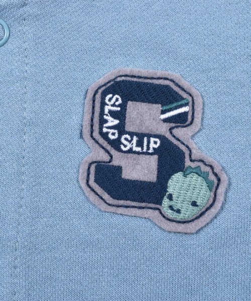 SLAP SLIP BABY(スラップスリップベビー)/【 お揃い 】 恐竜 刺繍 ワッペン スタジャン 風 ロンパース ベビー (70/img11