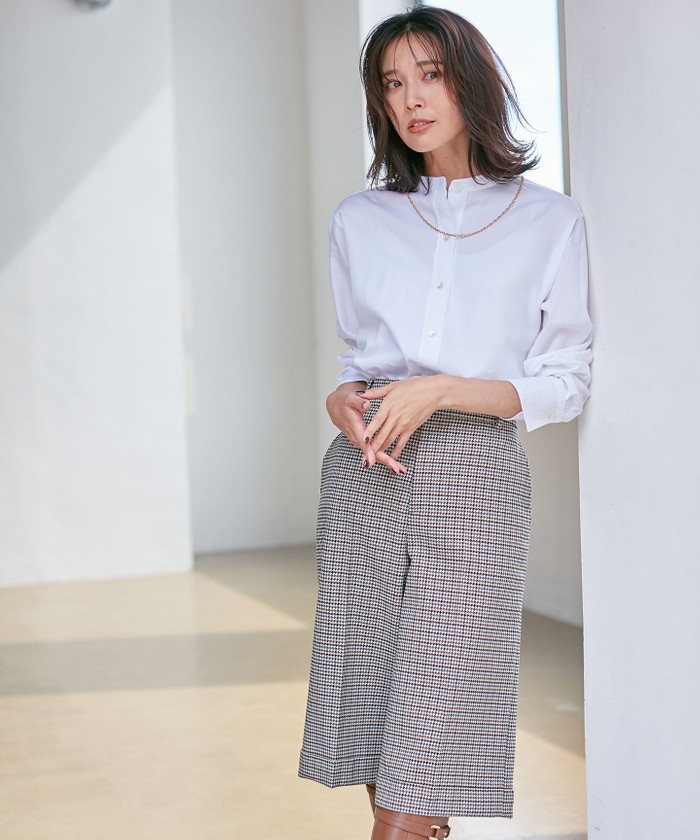 CLASSY.1月号掲載】CANCLINI バンドカラー シャツ(504869936