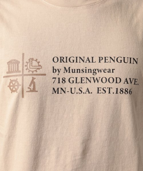 Penguin by Munsingwear(ペンギン　バイ　マンシングウェア)/Los Angeles Apparel CITY FLAG PRINT T－SHIRT / ロサンゼルスアパレル スタンダードクルーネックティー【【アウトレット/img11