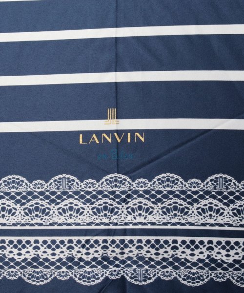 LANVIN en Bleu(umbrella)(ランバンオンブルー（傘）)/折りたたみ傘　サテンボーダー/img04