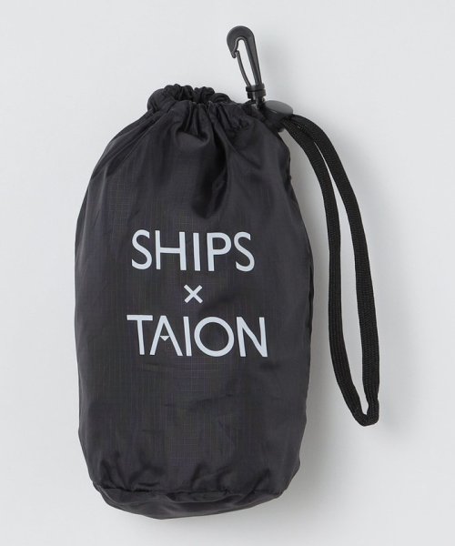 SHIPS MEN(シップス　メン)/*【SHIPS別注】TAION: ワンポイント ロゴ ワッペン ナイロン クルーネック インナーダウン カーディガン/img35