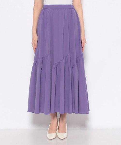 バイヤス切替ギャザースカート 