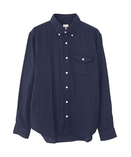 SB select 日本製ボタンダウンガーゼシャツ 国産 シャツ メンズ ブランド 大人 オシャレ 長袖シャツ ダブルガーゼ 長袖 日本製 アメカジ 綿100% 人気・おすすめ｜使いやすい・旅行におすすめ 品質保証 全国発送 在庫限り