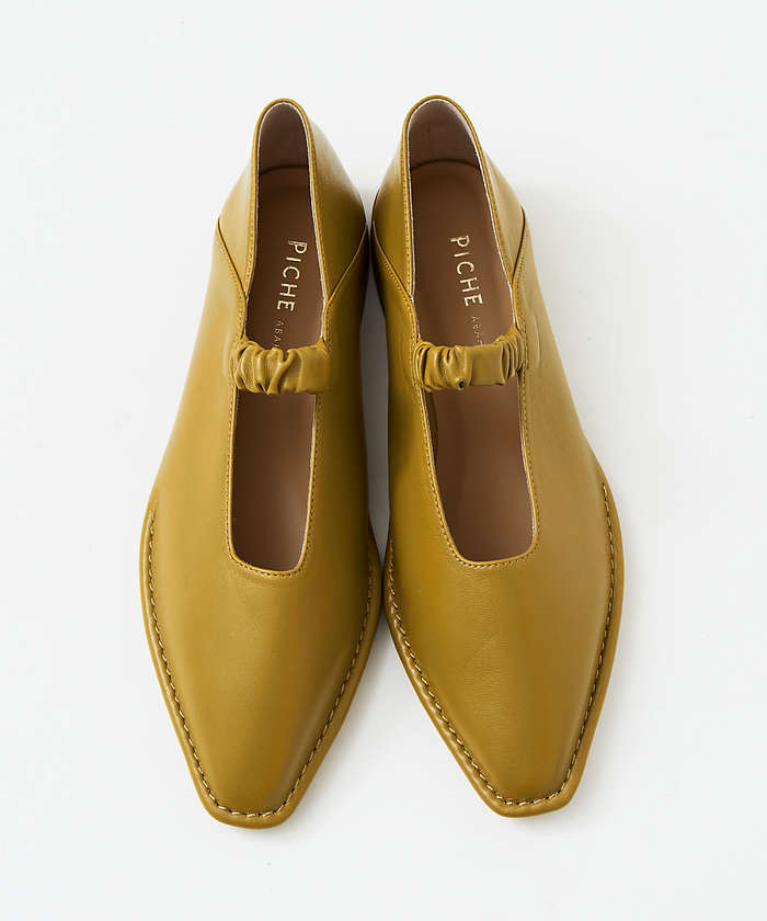 オゥ バニスター（Au BANNISTER）/ステッチダウンキャザーベルトバブーシュフラット ステッチダウンキャザーベルトバブーシュフラット(504793505)｜阪急