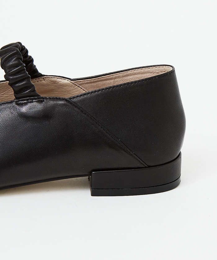 ステッチダウンキャザーベルトバブーシュフラット(504793505)｜阪急