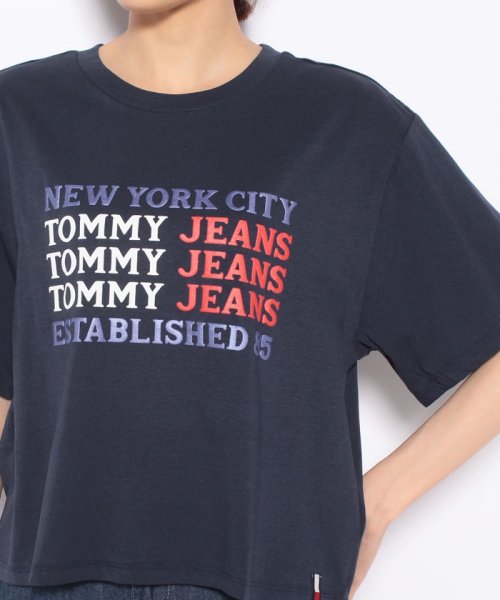 TOMMY HILFIGER(トミーヒルフィガー)/W TJ SUPER CROP FLAG REPEAT TEE/img03