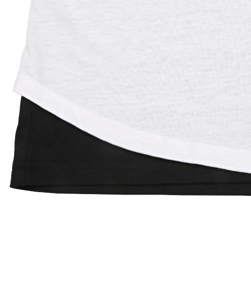 LUXSTYLE(ラグスタイル)/バックロゴ半袖BIGTシャツ×無地ロンTアンサンブル/Tシャツ 半袖 長袖 メンズ アンサンブル レイヤード 2枚組 セット/img18