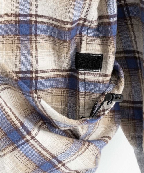 Rocky Monroe(ロッキーモンロー)/ネルシャツ 長袖 ライトアウター ユーティリティ メンズ レディース ビエラネルチェック フラップ付きポケット クージーポケット デザインシャツ スピンドル リ/img32