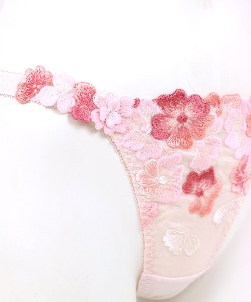 fran de lingerie(フランデランジェリー)/GRACE Flower Petal グレースフラワーペタル コーディネートTバック(タンガ)/img17
