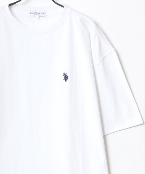 LAZAR(ラザル)/【Lazar】U.S. POLO ASSN./ユーエスポロアッスン ビッグシルエット ワンポイント ロゴ 刺繍 半袖 Tシャツ メンズ レディース/img25